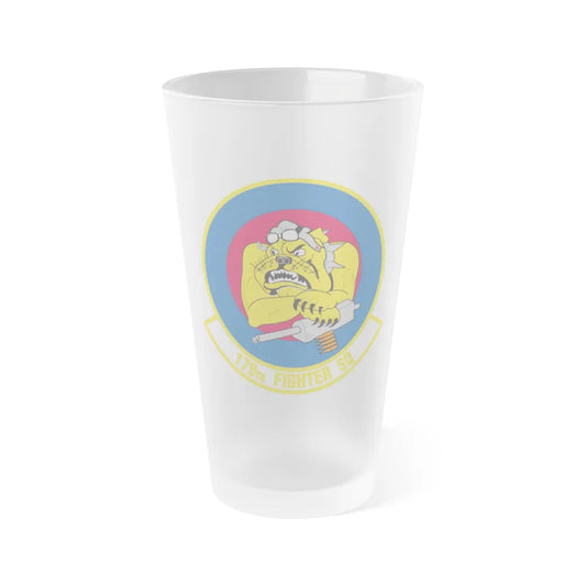 179th Fighter Squadron (U.S. Air Force) Frosted Pint Glass 16oz-16oz-Frosted-Go Mug Yourself