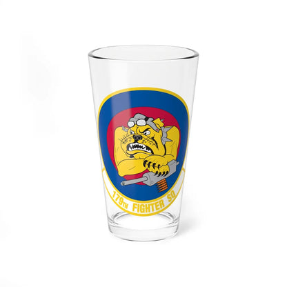 179th Fighter Squadron (U.S. Air Force) Pint Glass 16oz-16oz-Go Mug Yourself