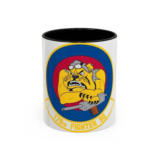 179th Fighter Squadron (U.S. Air Force) Accent Coffee Mug 11oz Black - Go Mug Yourself