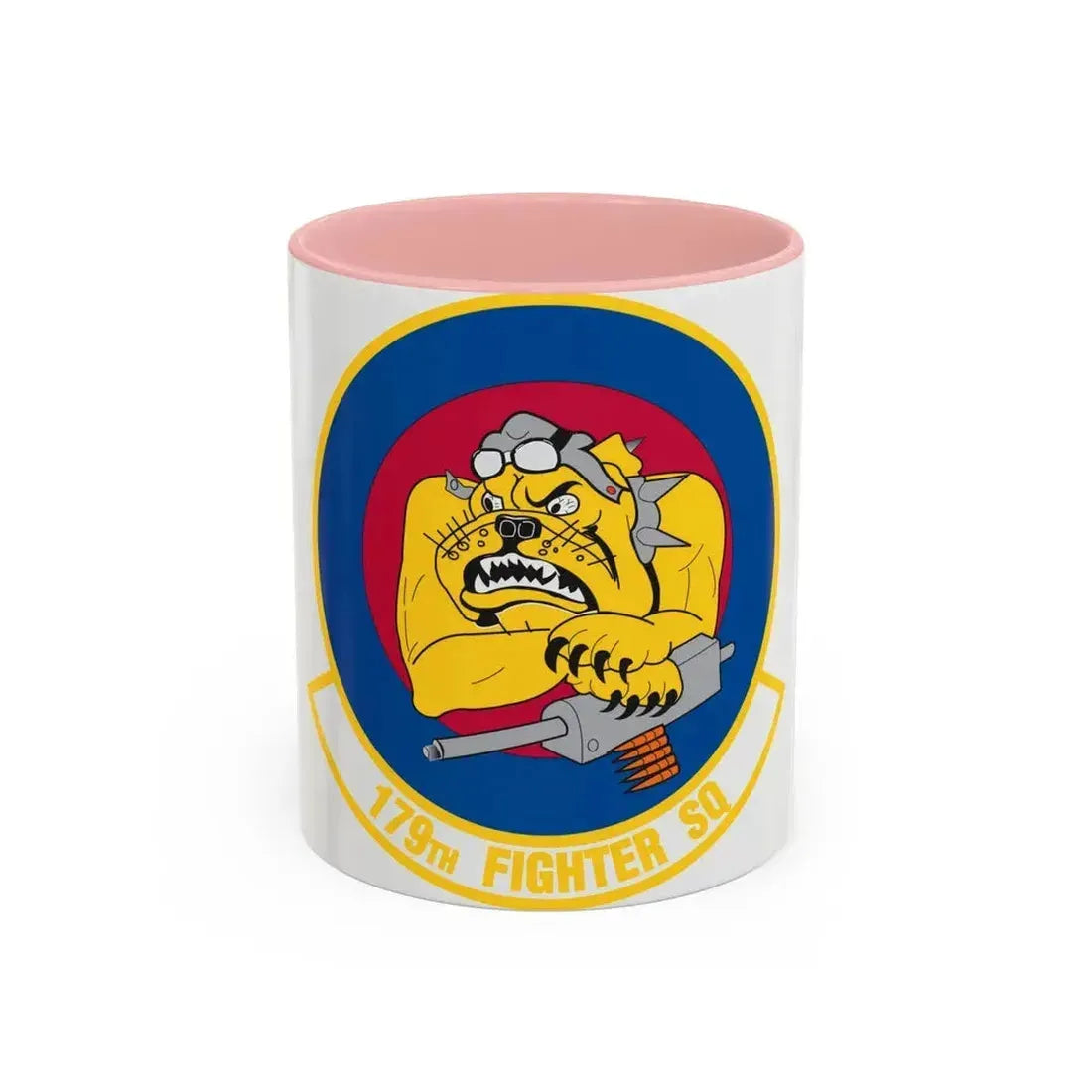179th Fighter Squadron (U.S. Air Force) Accent Coffee Mug 11oz Pink - Go Mug Yourself