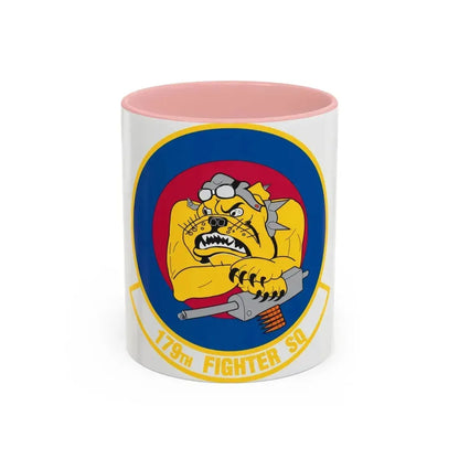 179th Fighter Squadron (U.S. Air Force) Accent Coffee Mug 11oz Pink - Go Mug Yourself
