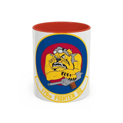 179th Fighter Squadron (U.S. Air Force) Accent Coffee Mug 11oz Red - Go Mug Yourself