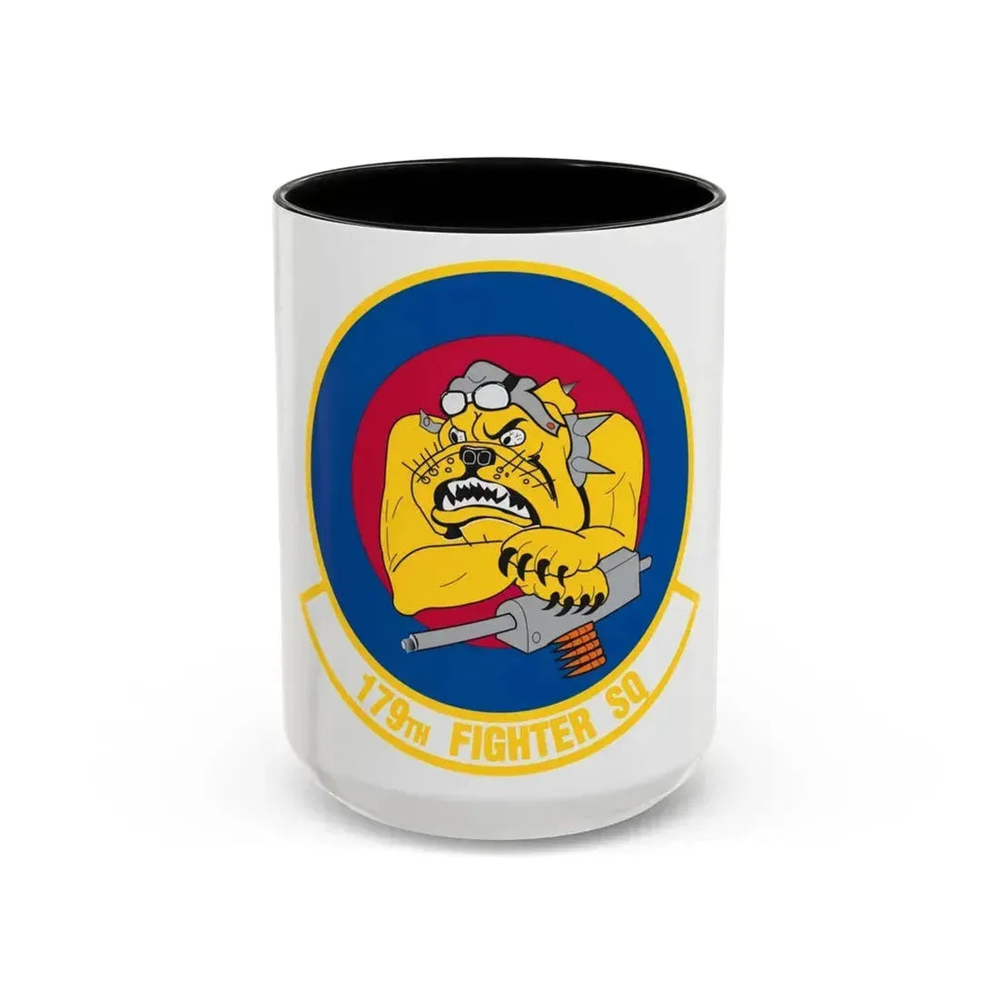 179th Fighter Squadron (U.S. Air Force) Accent Coffee Mug 15oz Black - Go Mug Yourself