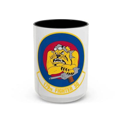 179th Fighter Squadron (U.S. Air Force) Accent Coffee Mug 15oz Black - Go Mug Yourself