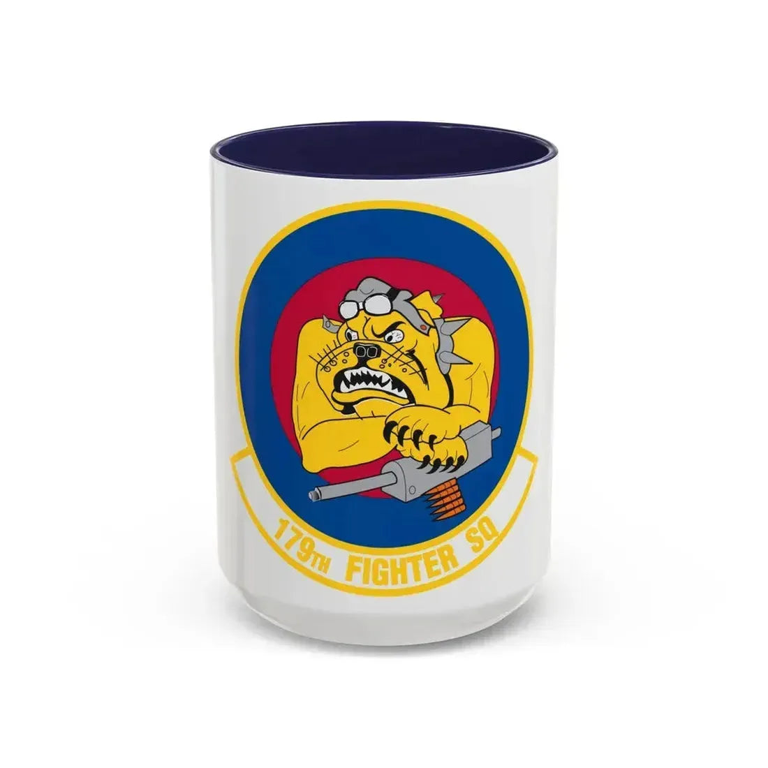 179th Fighter Squadron (U.S. Air Force) Accent Coffee Mug 15oz Navy - Go Mug Yourself
