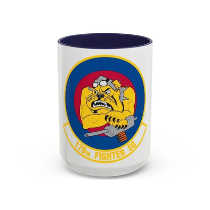 179th Fighter Squadron (U.S. Air Force) Accent Coffee Mug 15oz Navy - Go Mug Yourself