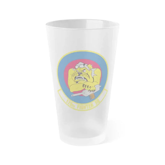 179th Fighter Squadron (U.S. Air Force) Frosted Pint Glass 16oz 16oz Frosted - Go Mug Yourself