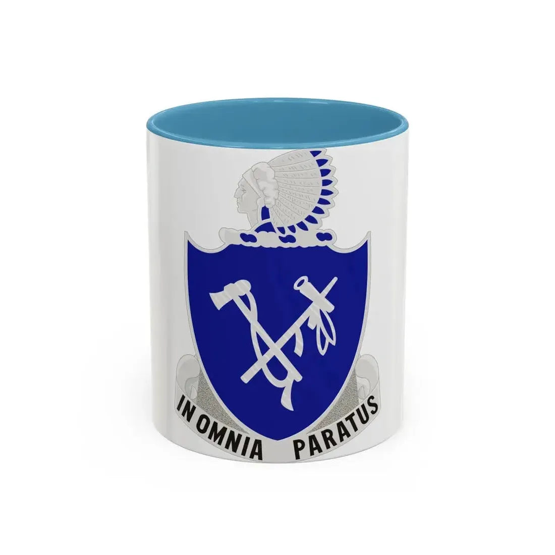 179th Infantry Regiment (U.S. Army) Accent Coffee Mug 11oz Light Blue - Go Mug Yourself