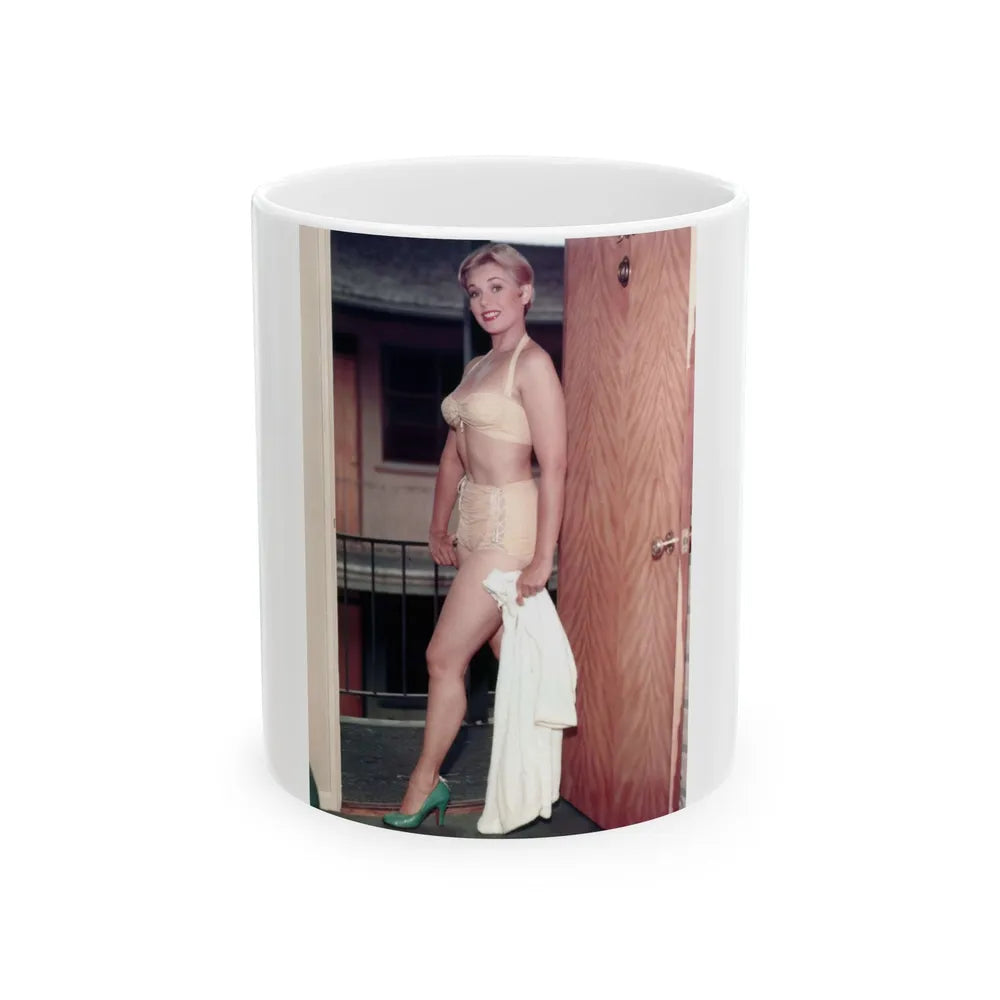 Kim Novak #325 (Vintage Female Icon) White Coffee Mug-11oz-Go Mug Yourself