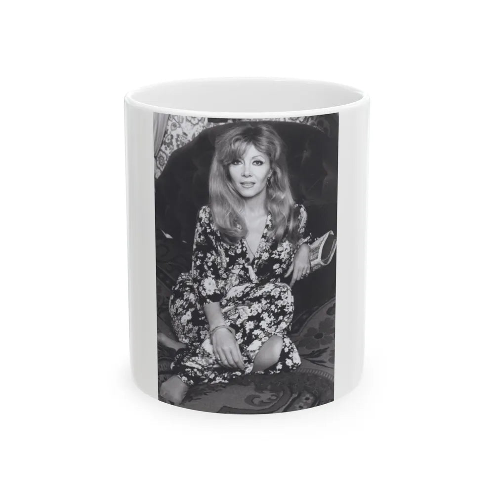 Ingrid Pitt #130 (Vintage Female Icon) White Coffee Mug-11oz-Go Mug Yourself