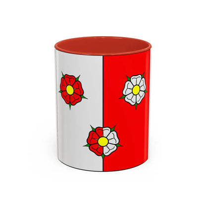 Flag of Autafond Switzerland - Accent Coffee Mug-11oz-Red-Go Mug Yourself