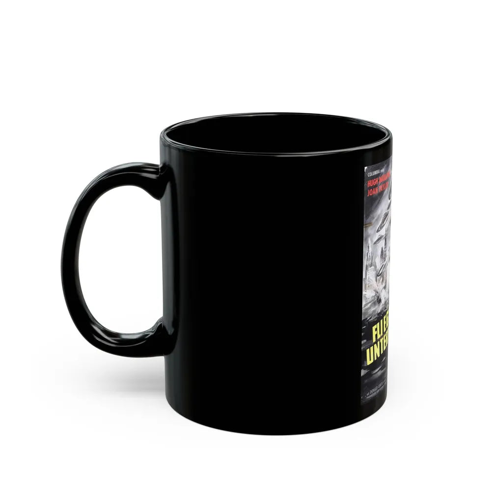 EARTH VS THE FLYING SAUCERS (GERMAN) 1956 Movie Poster - Black Coffee Mug-Go Mug Yourself