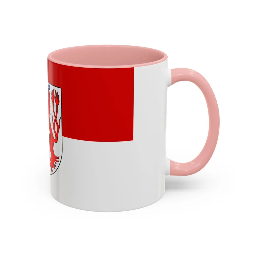 Flag of Duesseldorf Germany - Accent Coffee Mug-Go Mug Yourself