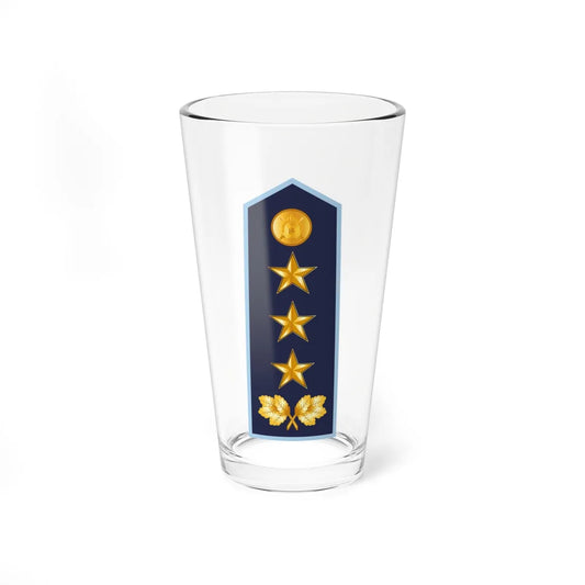 17.LVAF LG (Latvia) (Military Rank) Pint Glass 16oz 16oz - Go Mug Yourself