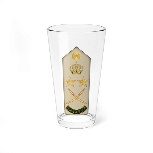 17.RAO GEN (Oman) (Military Rank) Pint Glass 16oz 16oz - Go Mug Yourself