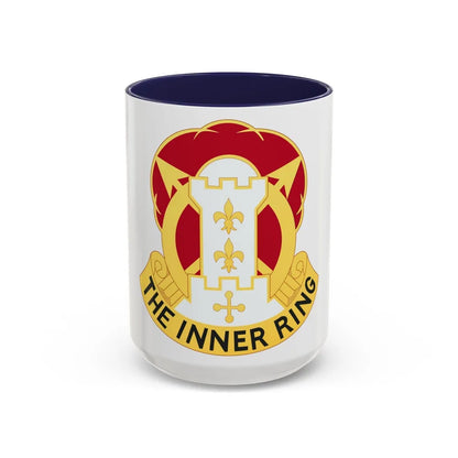 17th Artillery Group (U.S. Army) Accent Coffee Mug-15oz-Navy-Go Mug Yourself