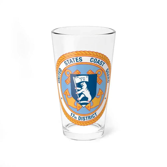 17th CG District (U.S. Coast Guard) Pint Glass 16oz 16oz - Go Mug Yourself