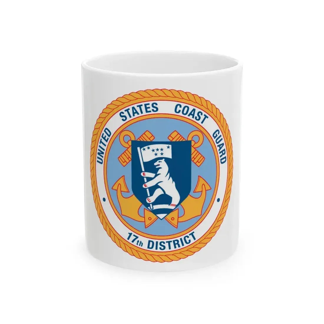 17th CG District (U.S. Coast Guard) White Coffee Mug 11oz - Go Mug Yourself