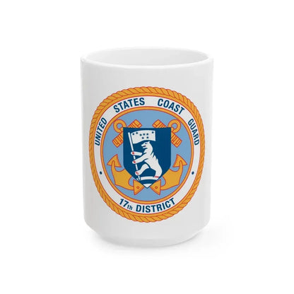 17th CG District (U.S. Coast Guard) White Coffee Mug 15oz - Go Mug Yourself