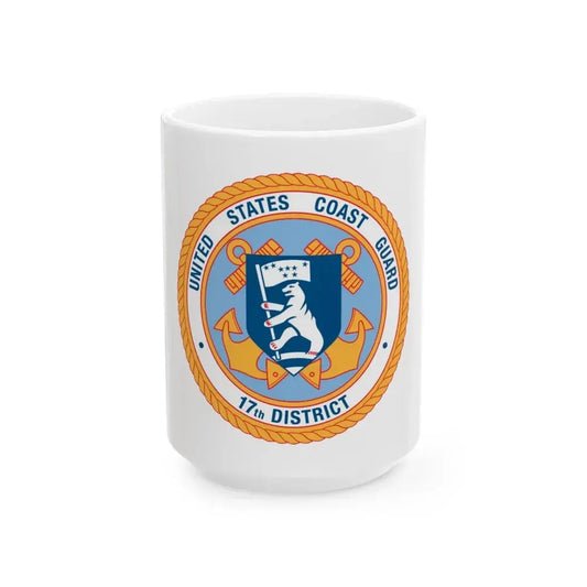17th CG District (U.S. Coast Guard) White Coffee Mug 15oz - Go Mug Yourself