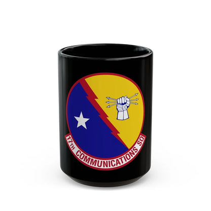 17th Communications Squadron (U.S. Air Force) Black Coffee Mug-15oz-Go Mug Yourself