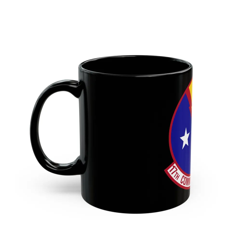 17th Communications Squadron (U.S. Air Force) Black Coffee Mug-Go Mug Yourself