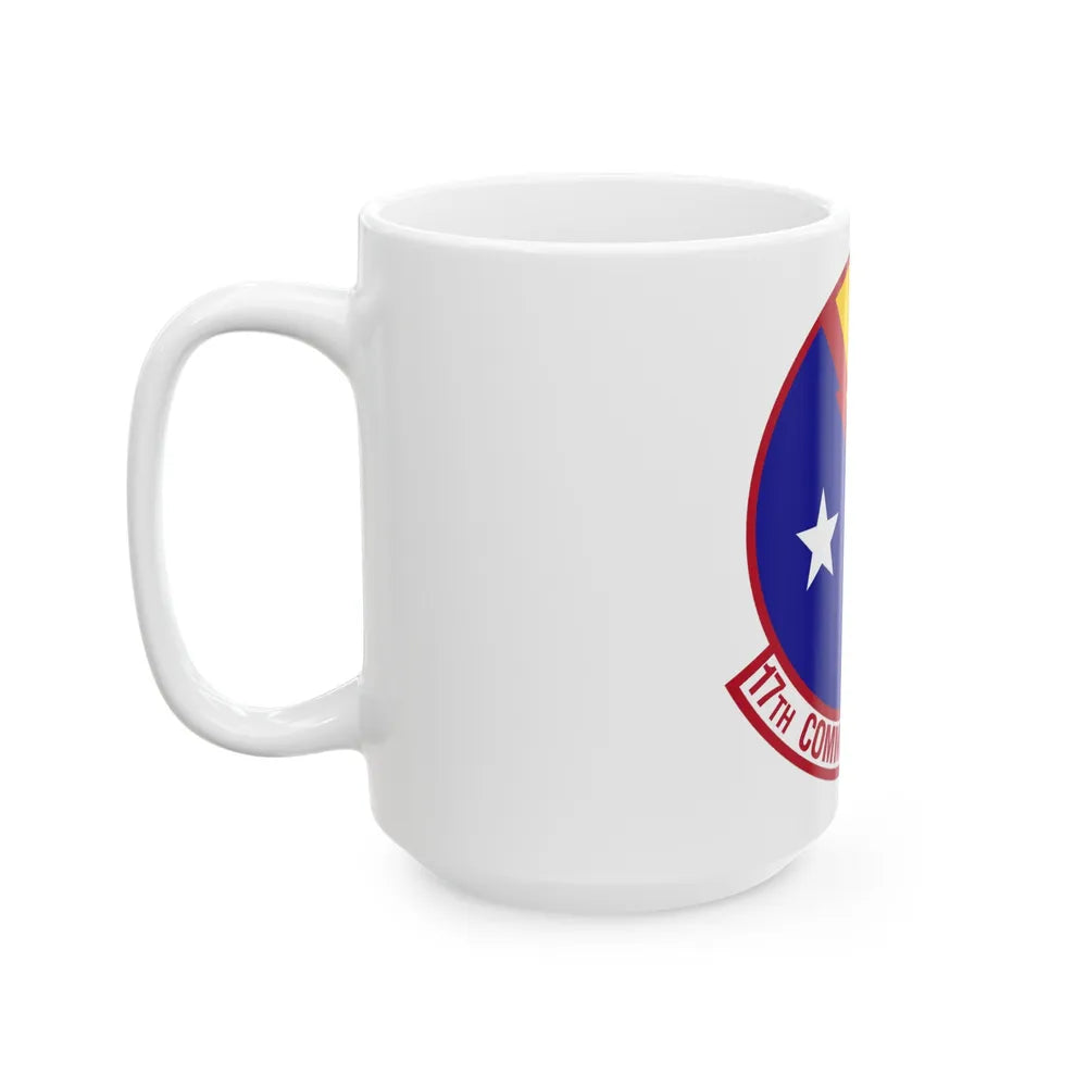 17th Communications Squadron (U.S. Air Force) White Coffee Mug-Go Mug Yourself