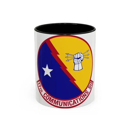 17th Communications Squadron (U.S. Air Force) Accent Coffee Mug 11oz Black - Go Mug Yourself