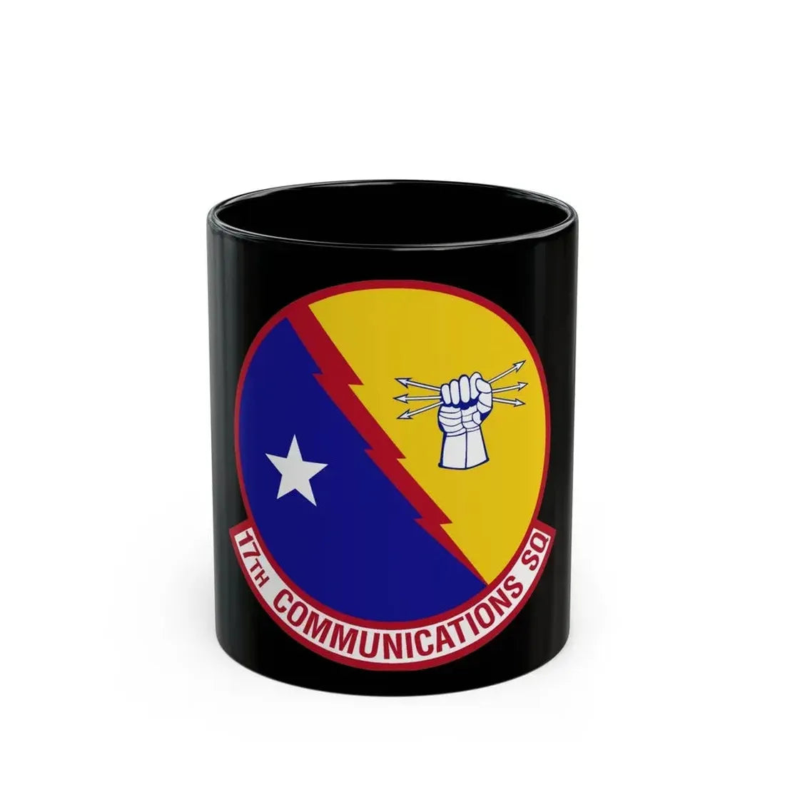 17th Communications Squadron (U.S. Air Force) Black Coffee Mug 11oz - Go Mug Yourself