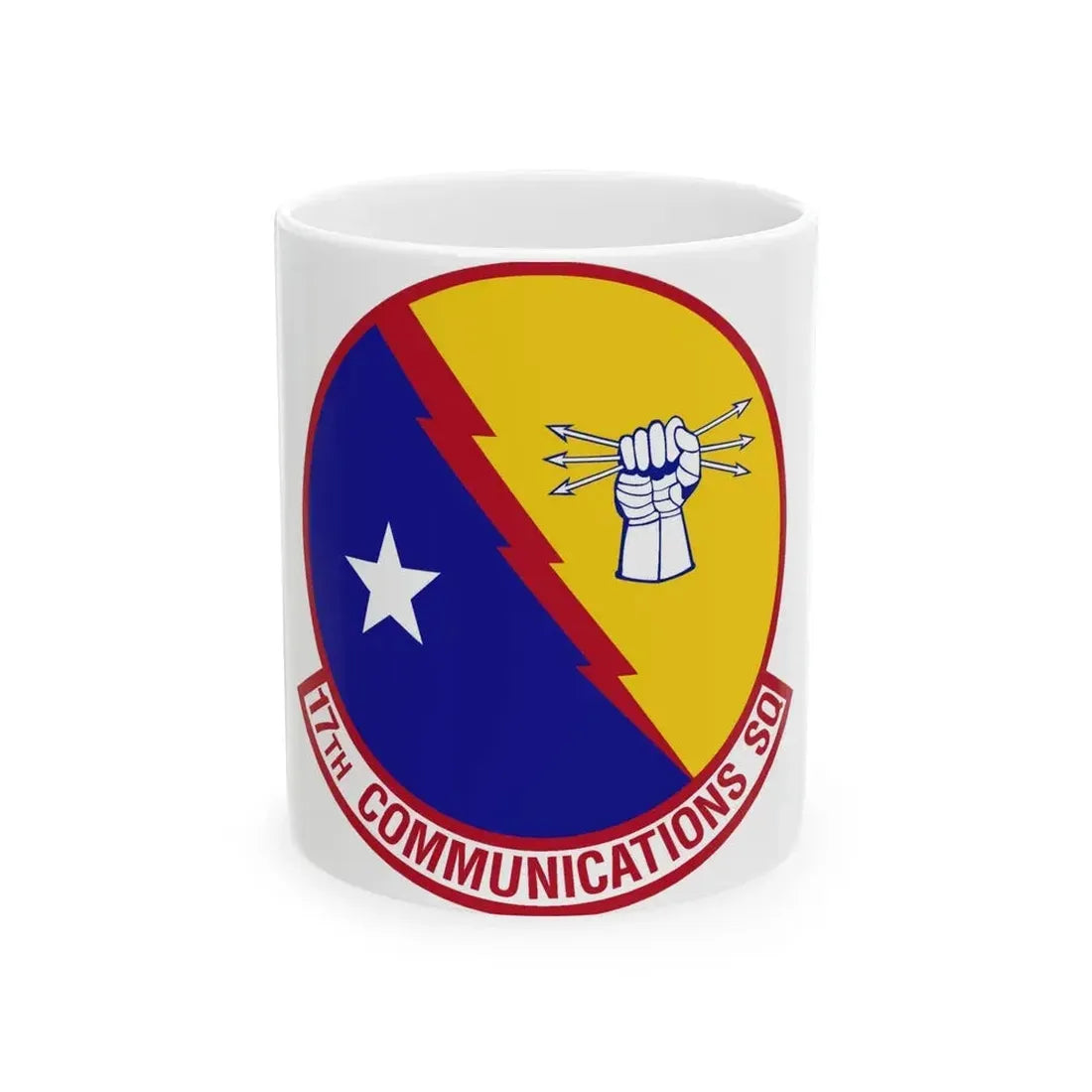 17th Communications Squadron (U.S. Air Force) White Coffee Mug 11oz - Go Mug Yourself