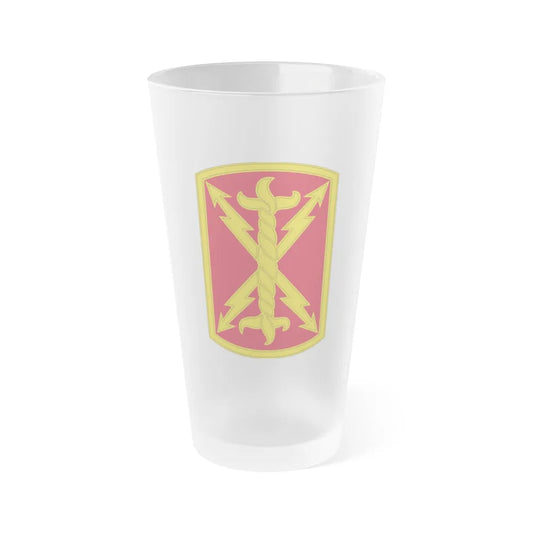 17th Field Artillery Brigade (U.S. Army) Frosted Pint Glass 16oz-Go Mug Yourself