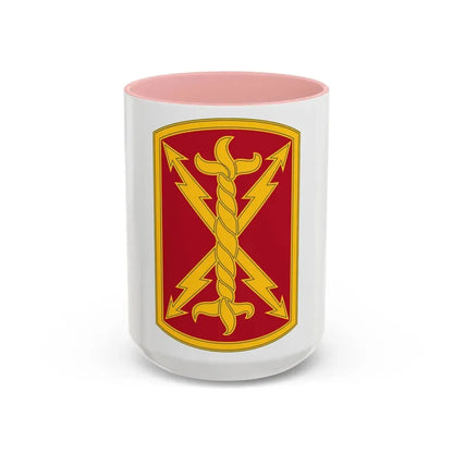 17th Field Artillery Brigade (U.S. Army) Accent Coffee Mug 15oz Pink - Go Mug Yourself