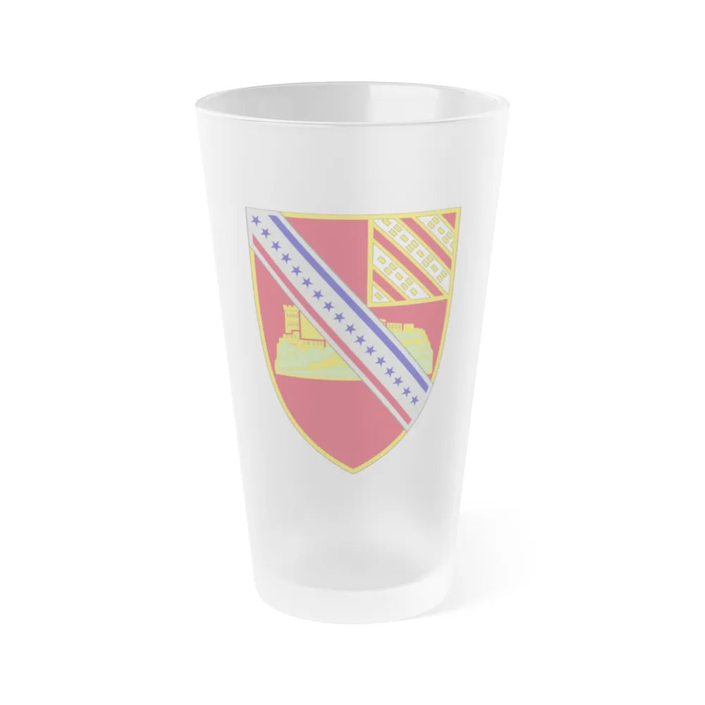 17th Field Artillery Regiment (U.S. Army) Frosted Pint Glass 16oz-Go Mug Yourself