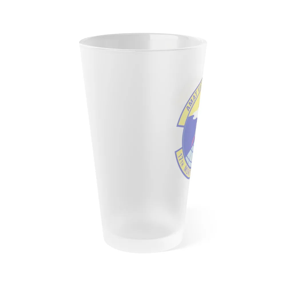 17th Munitions Squadron (U.S. Air Force) Frosted Pint Glass 16oz-Go Mug Yourself