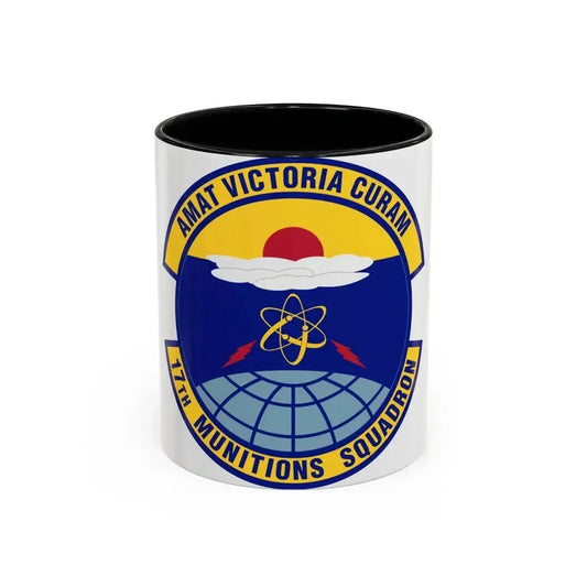 17th Munitions Squadron (U.S. Air Force) Accent Coffee Mug 11oz Black - Go Mug Yourself