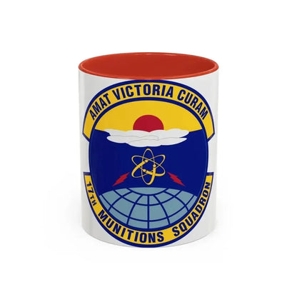17th Munitions Squadron (U.S. Air Force) Accent Coffee Mug 11oz Red - Go Mug Yourself