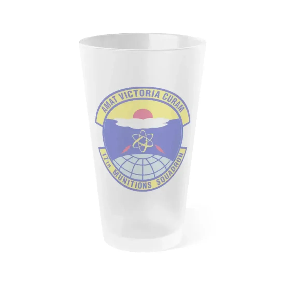17th Munitions Squadron (U.S. Air Force) Frosted Pint Glass 16oz 16oz Frosted - Go Mug Yourself
