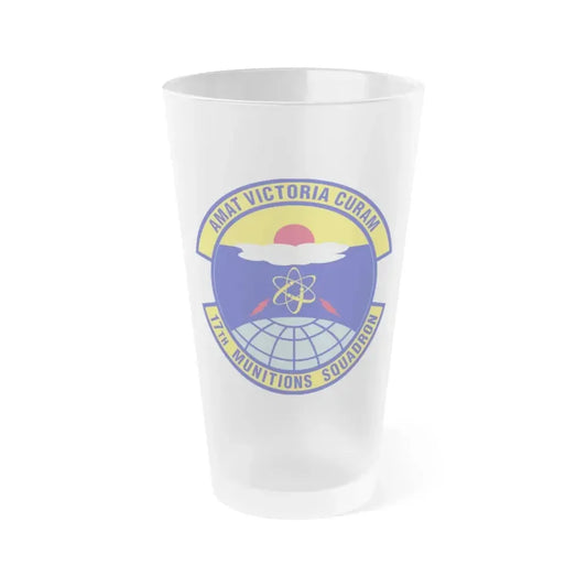 17th Munitions Squadron (U.S. Air Force) Frosted Pint Glass 16oz 16oz Frosted - Go Mug Yourself