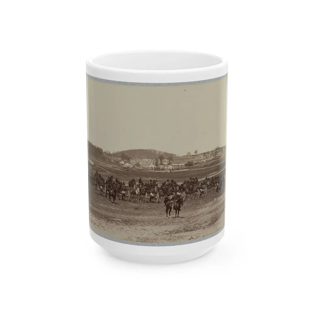 17th New York Battery Artillery Depot, (Camp Barry) Near Washington, D.C. (U.S. Civil War) White Coffee Mug-15oz-Go Mug Yourself