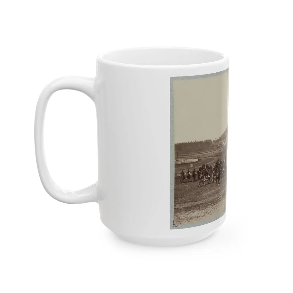 17th New York Battery Artillery Depot, (Camp Barry) Near Washington, D.C. (U.S. Civil War) White Coffee Mug-Go Mug Yourself