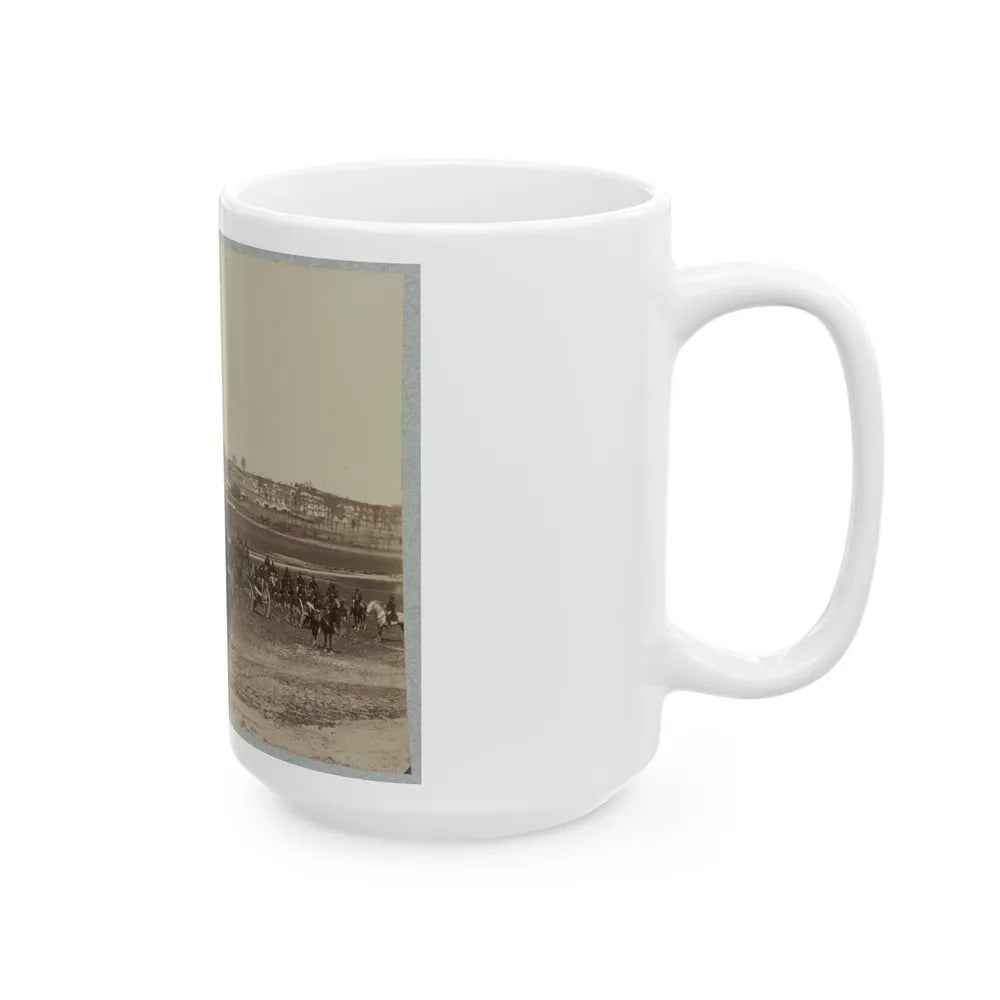 17th New York Battery Artillery Depot, (Camp Barry) Near Washington, D.C. (U.S. Civil War) White Coffee Mug-Go Mug Yourself