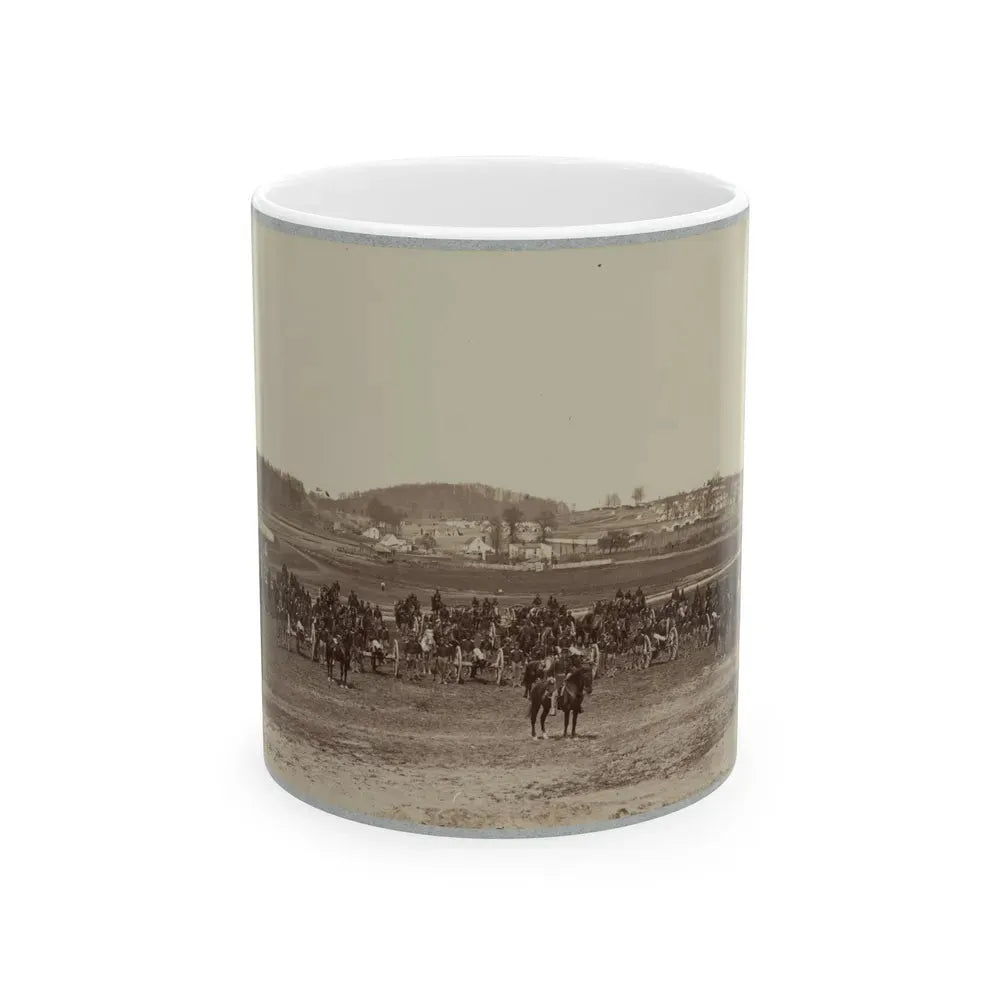 17th New York Battery Artillery Depot, (Camp Barry) Near Washington, D.C. (U.S. Civil War) White Coffee Mug 11oz - Go Mug Yourself
