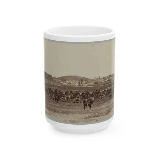 17th New York Battery Artillery Depot, (Camp Barry) Near Washington, D.C. (U.S. Civil War) White Coffee Mug 15oz - Go Mug Yourself