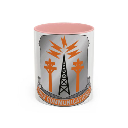 17th Signal Battalion (U.S. Army) Accent Coffee Mug-11oz-Pink-Go Mug Yourself