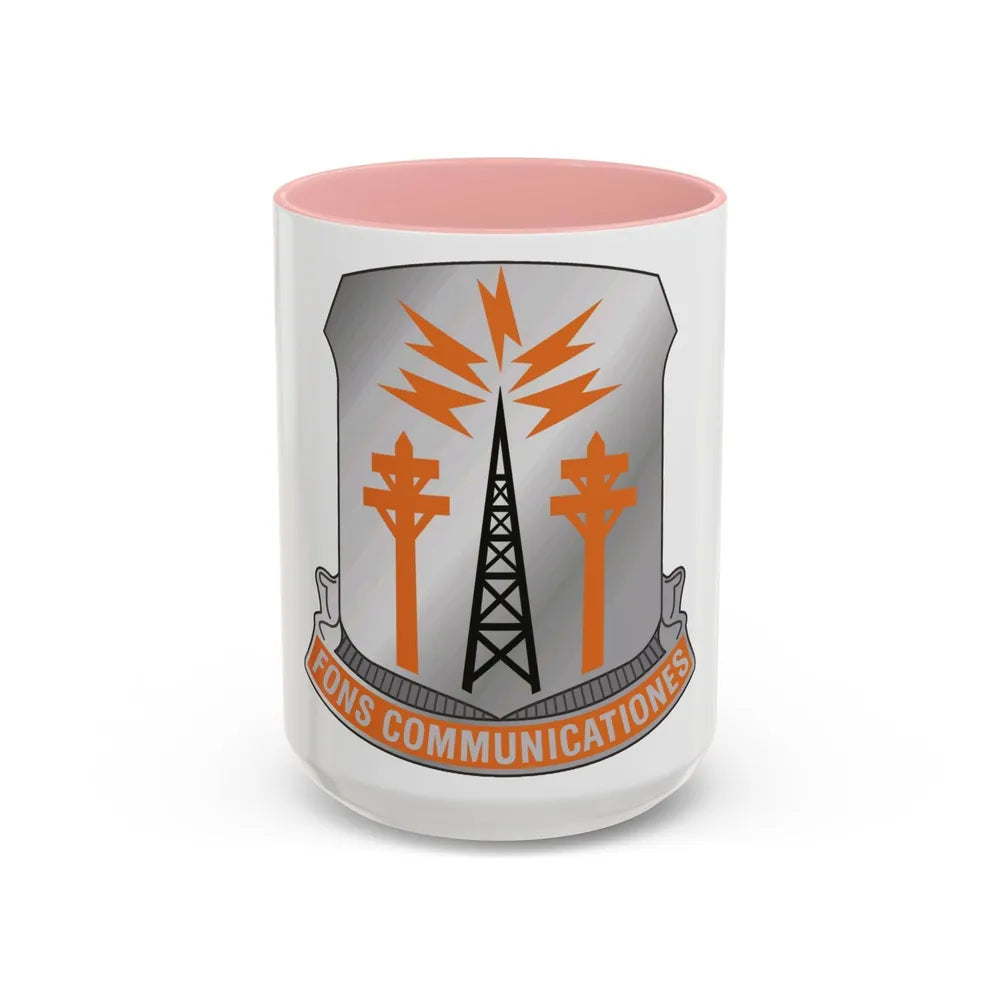 17th Signal Battalion (U.S. Army) Accent Coffee Mug-15oz-Pink-Go Mug Yourself