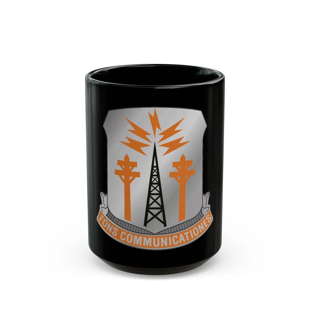 17th Signal Battalion (U.S. Army) Black Coffee Mug-15oz-Go Mug Yourself