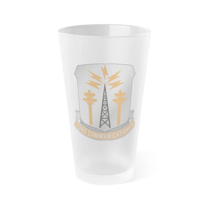 17th Signal Battalion (U.S. Army) Frosted Pint Glass 16oz-Go Mug Yourself