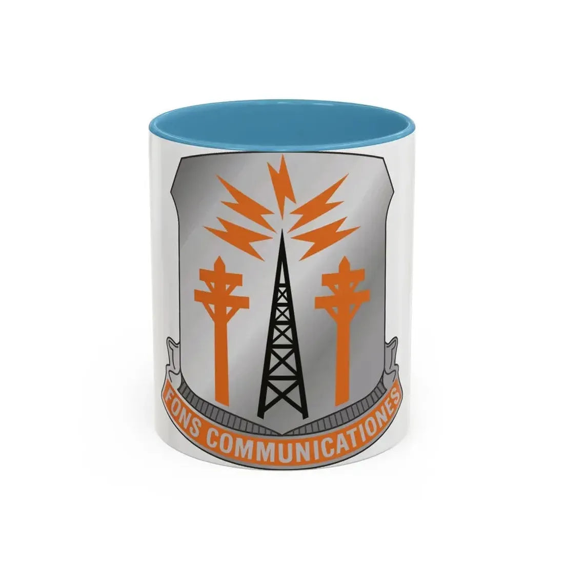 17th Signal Battalion (U.S. Army) Accent Coffee Mug 11oz Light Blue - Go Mug Yourself