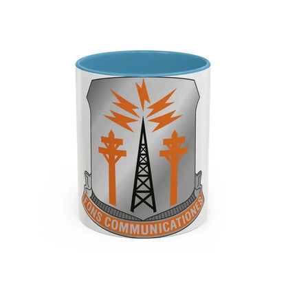 17th Signal Battalion (U.S. Army) Accent Coffee Mug 11oz Light Blue - Go Mug Yourself