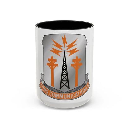 17th Signal Battalion (U.S. Army) Accent Coffee Mug 15oz Black - Go Mug Yourself